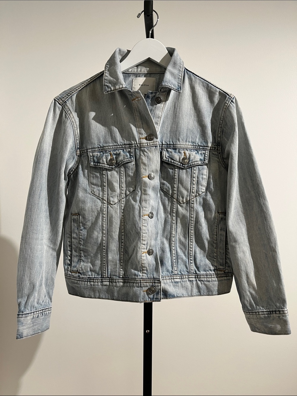 Talula Light Wash Denim Jacket Size S
